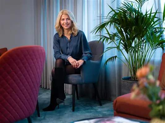 Här ser vi Ulrica Hedman, VD på Fastighetsbyrån.