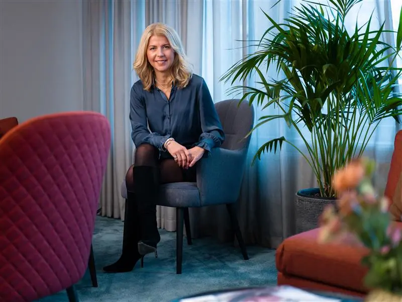 Här ser vi Ulrica Hedman, VD på Fastighetsbyrån.