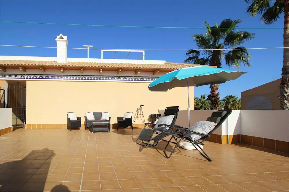 Paret föll för den stora takterrassen