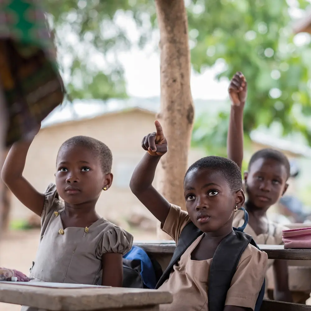 100% av de barn som går i skolan har fått godkända betyg.