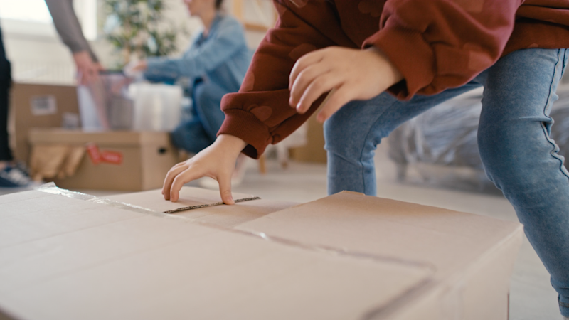 Flytta med barn bild