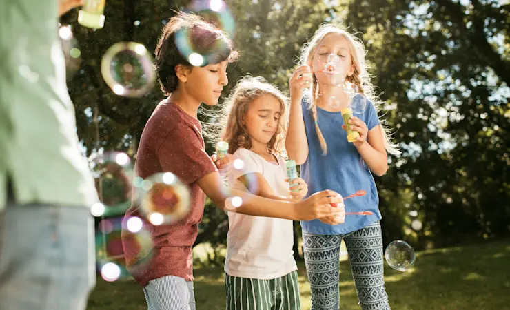 Såpbubblor familj