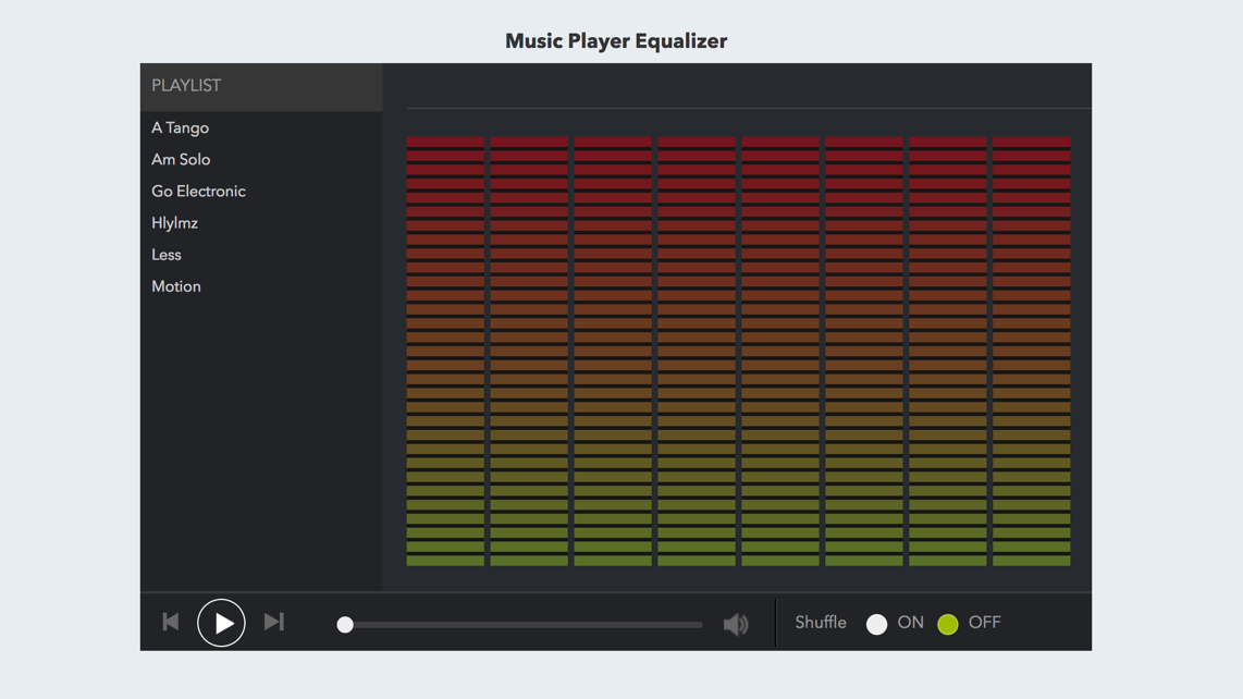 Music Player with Graphic Equalizer