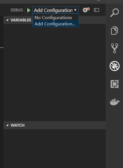 Screenshot add configuration