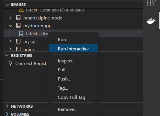 Run interactive (Docker post)