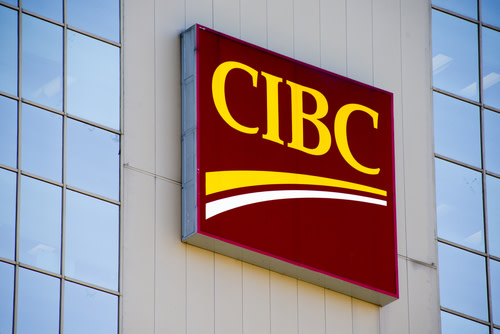 CIBC logo on Building
