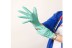health care image of doctor pulling on latex gloves