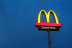 Mcdonalds Logo on Blue Background