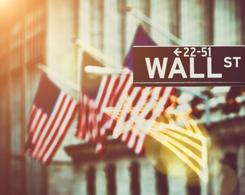 Wall street stock image