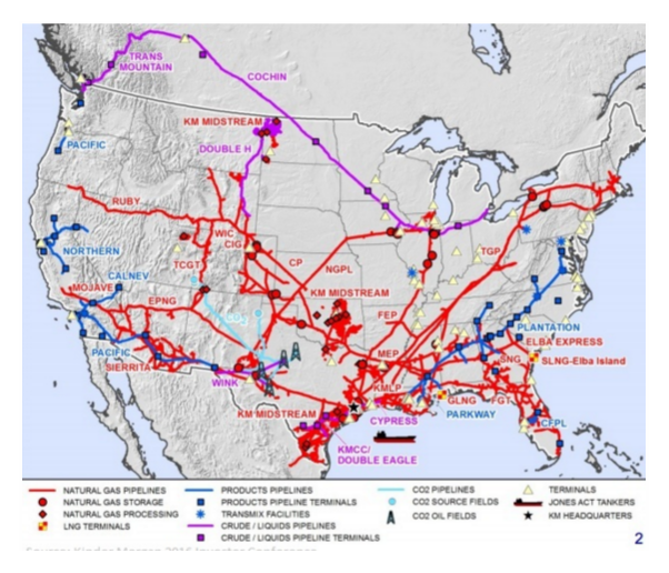 Map of North American Pipelines