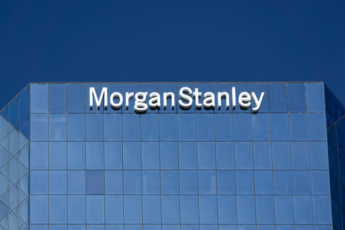 Morgan Stanley Logo on Building