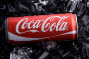 Coca Cola Can Black Backdrop