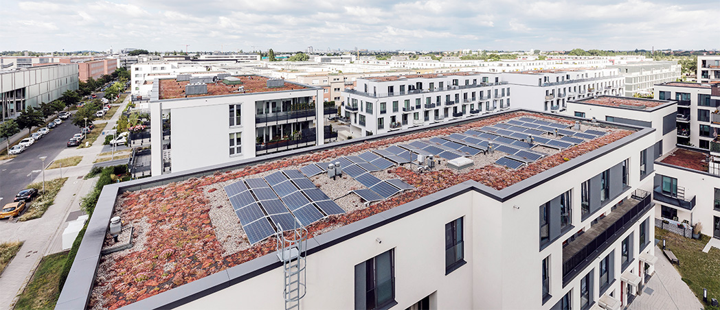 Nachhaltige Energie durch Aufdach-Solaranlage