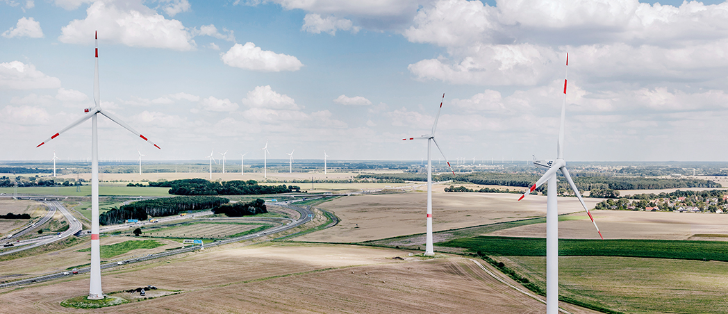 Windpark Lindenberg der Windprojekte Jan Teut GmbH