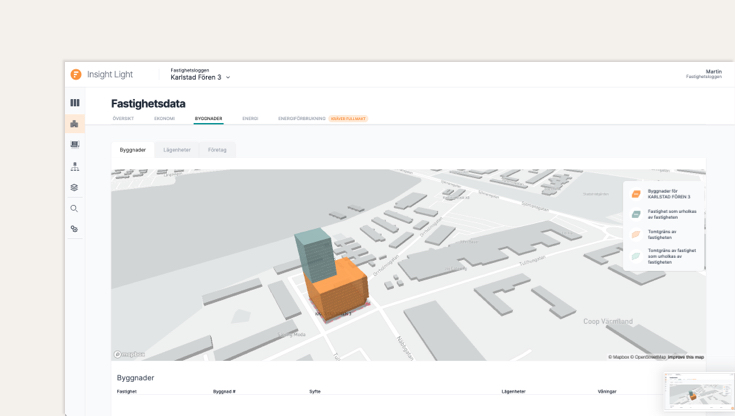 Customer profile user interface