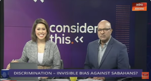 Screenshot of Astro Awani segment, “Consider This” on YouTube