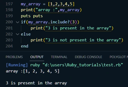 ruby array include method