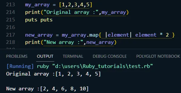 ruby array map method