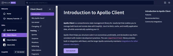 apollo client screenshot