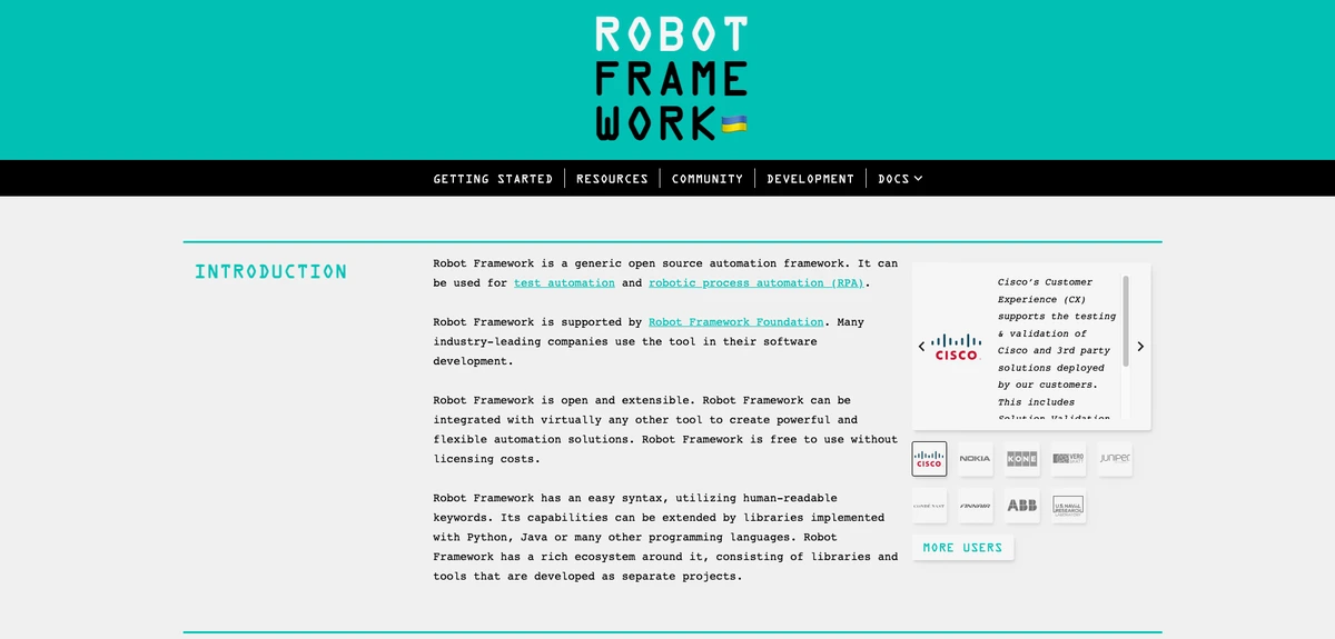 robot framework screenshot