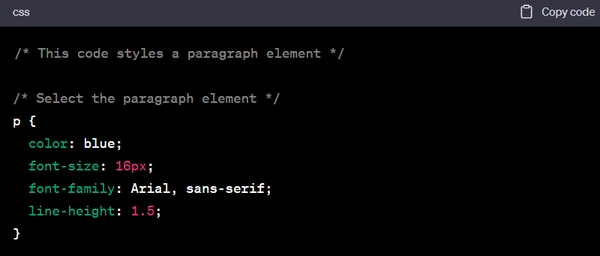 css example script