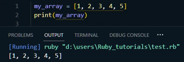 creating a ruby array 1