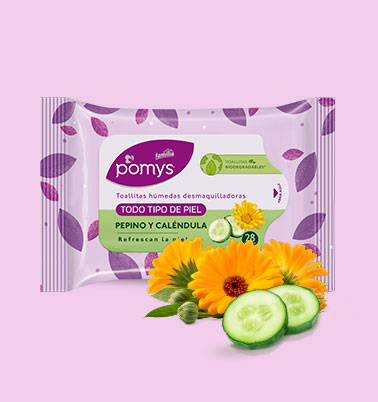 Beneficios de las toallitas desmaquilladoras con Pepino y Caléndula - Pomys