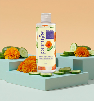 Agua Micelar desmaquillante Pepino y Caléndula Pomys