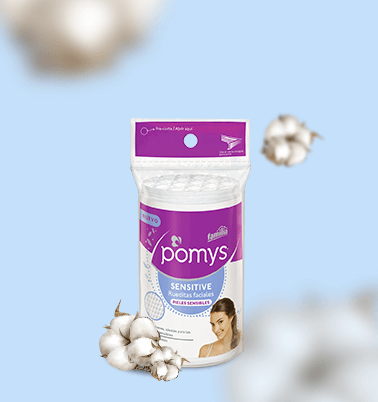 Beneficios de las rueditas desmaquilladoras Sensitive - Pomys