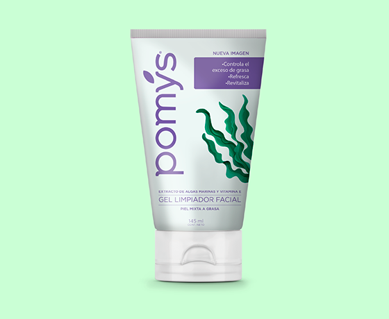 Gel limpiador facial para piel mixta a grasa - Pomys