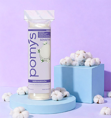 Beneficios de las rueditas desmaquilladoras Sensitive - Pomys