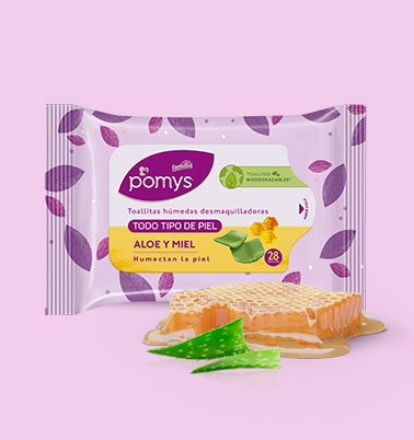 Beneficios Toallitas Húmedas Desmaquilladoras Aloe y Miel - Pomys