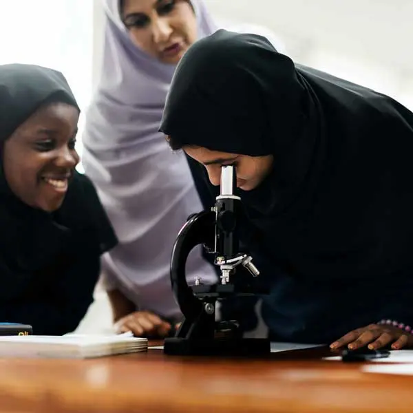 Women inspecting ingredients