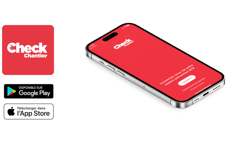 Accédez gratuitement à l’application Check Chantier conçue pour les professionnels du BTP sur iOS et Android. 