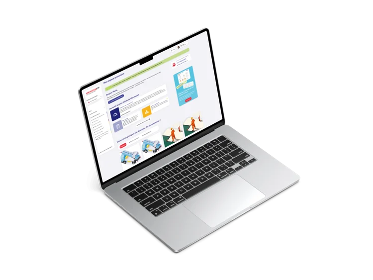 Copie écran de mon espace prévention de PreventionBTP.fr 