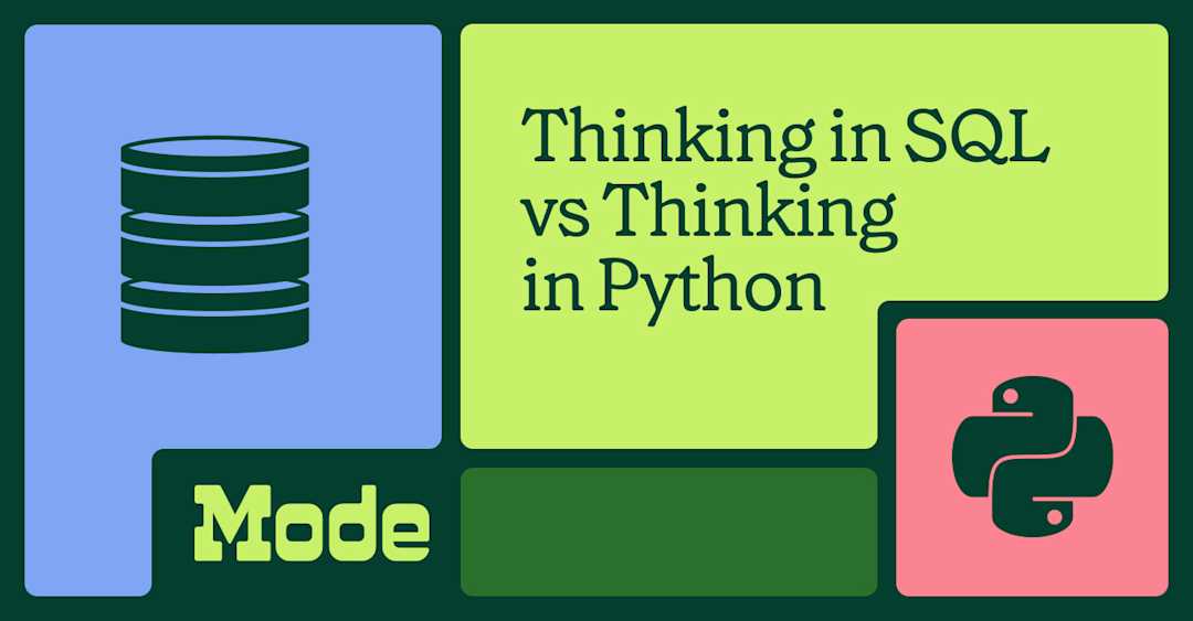 SQL vs Python | Mode