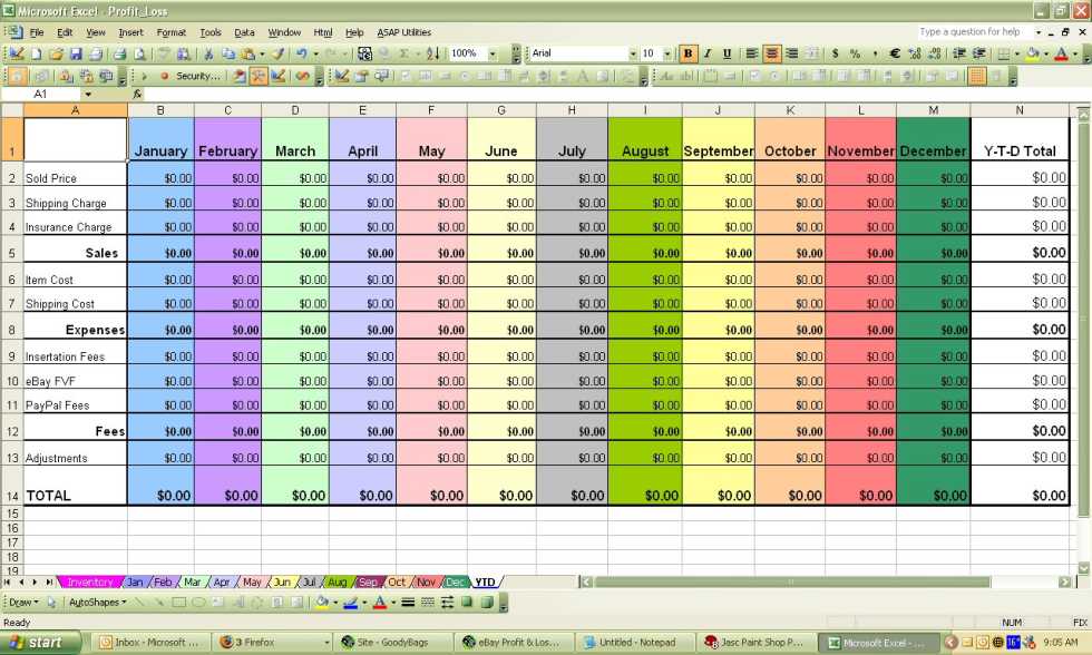 screenshot of excel spreadsheet