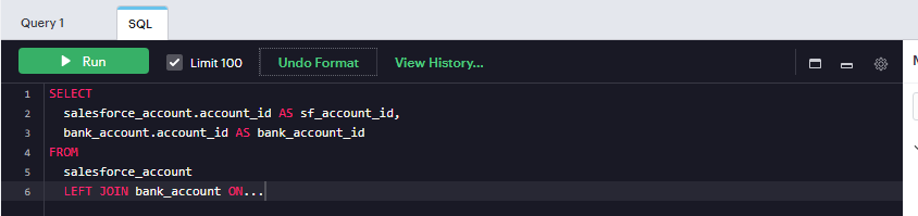 Formatted SQL Code in Mode