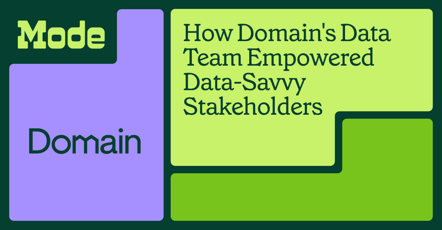How Domain's Data Team Empowered Data-Savvy Stakeholders