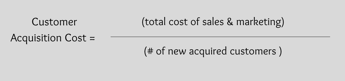 Product Metrics - Cost Per Acquisition (CAC) 