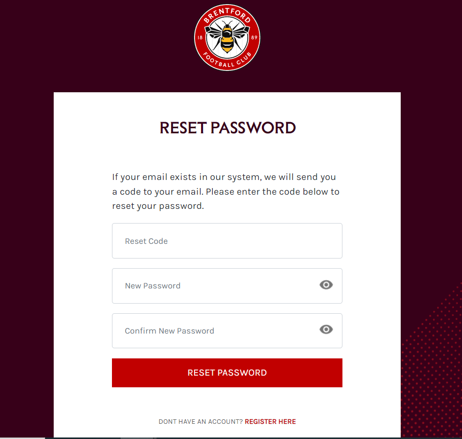 resetting your password