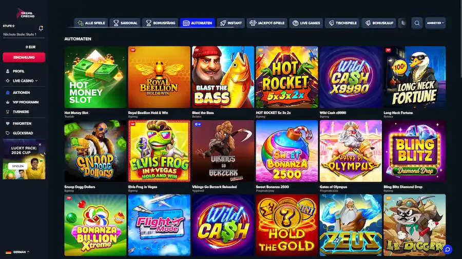 Slots im Trips Casino