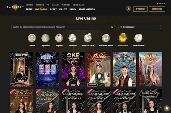 Live Casino Lobby