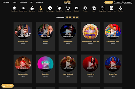 Jackpot Village live dealer