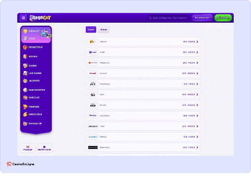 RoboCat Casino Screenshot 6