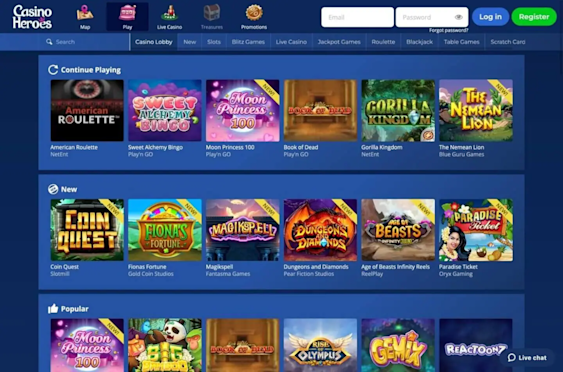 Casino Heroes Play