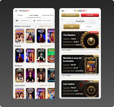Tooniebet captures d'écran mobile