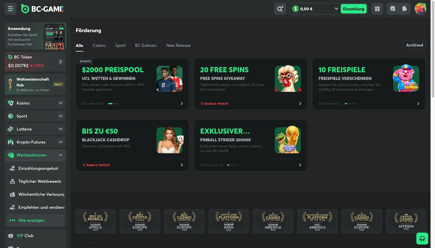 Bonusangebote im BC.Game Casino