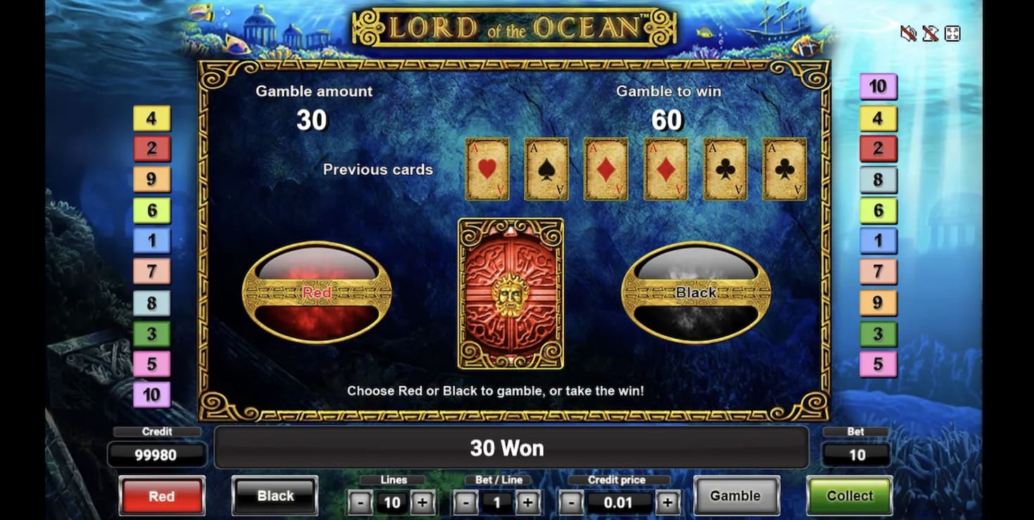 Lord of the Ocean Gamble-Feature