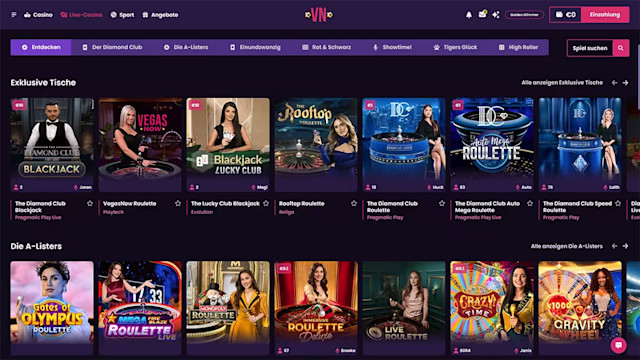 Live Casino von Vegas Now